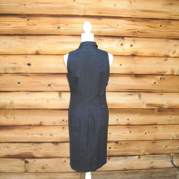 Ralph Lauren Black Label Sleeveless Stretch Denim Sheath Dress - Picture 5 of 9